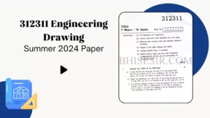 312311 Engineering Drawing MSBTE Summer 2024 Paper