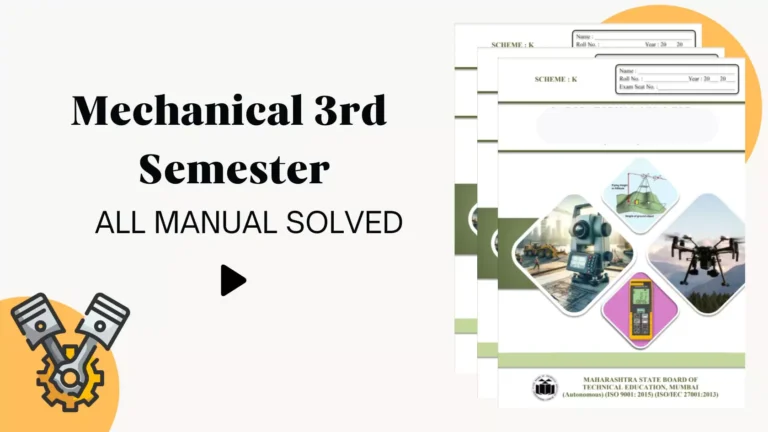 Mechanical K Scheme 3rd Semester All Manual Answers