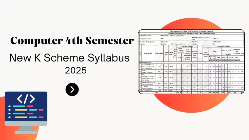 MSBTE Computer 4th Semester K Scheme Syllabus