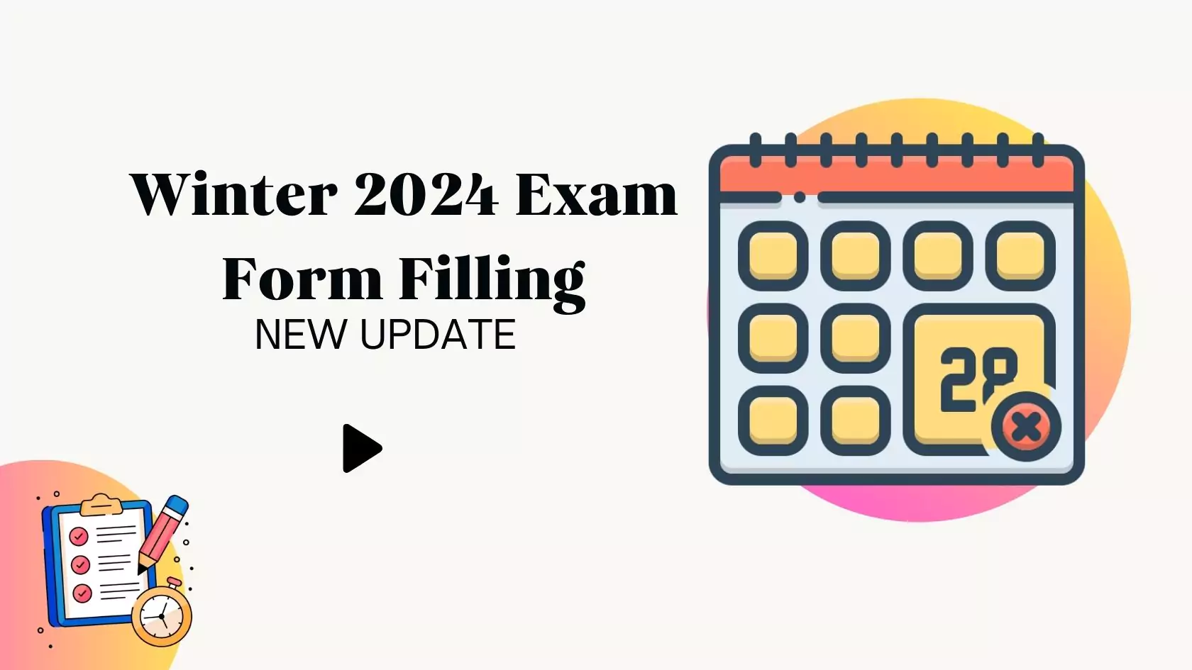 MSBTE New Update for Winter 2024 Exam Form Filling