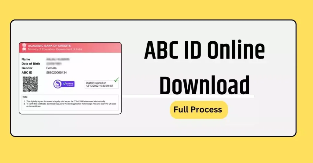 MSBTE Diploma ABC ID Creation Online Full Process