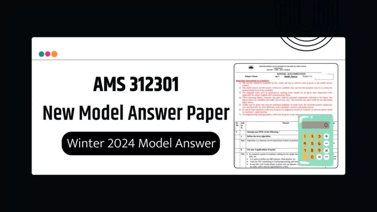 AMS 312301 MSBTE Summer 2024 & Winter 2024 Model Answer Papers