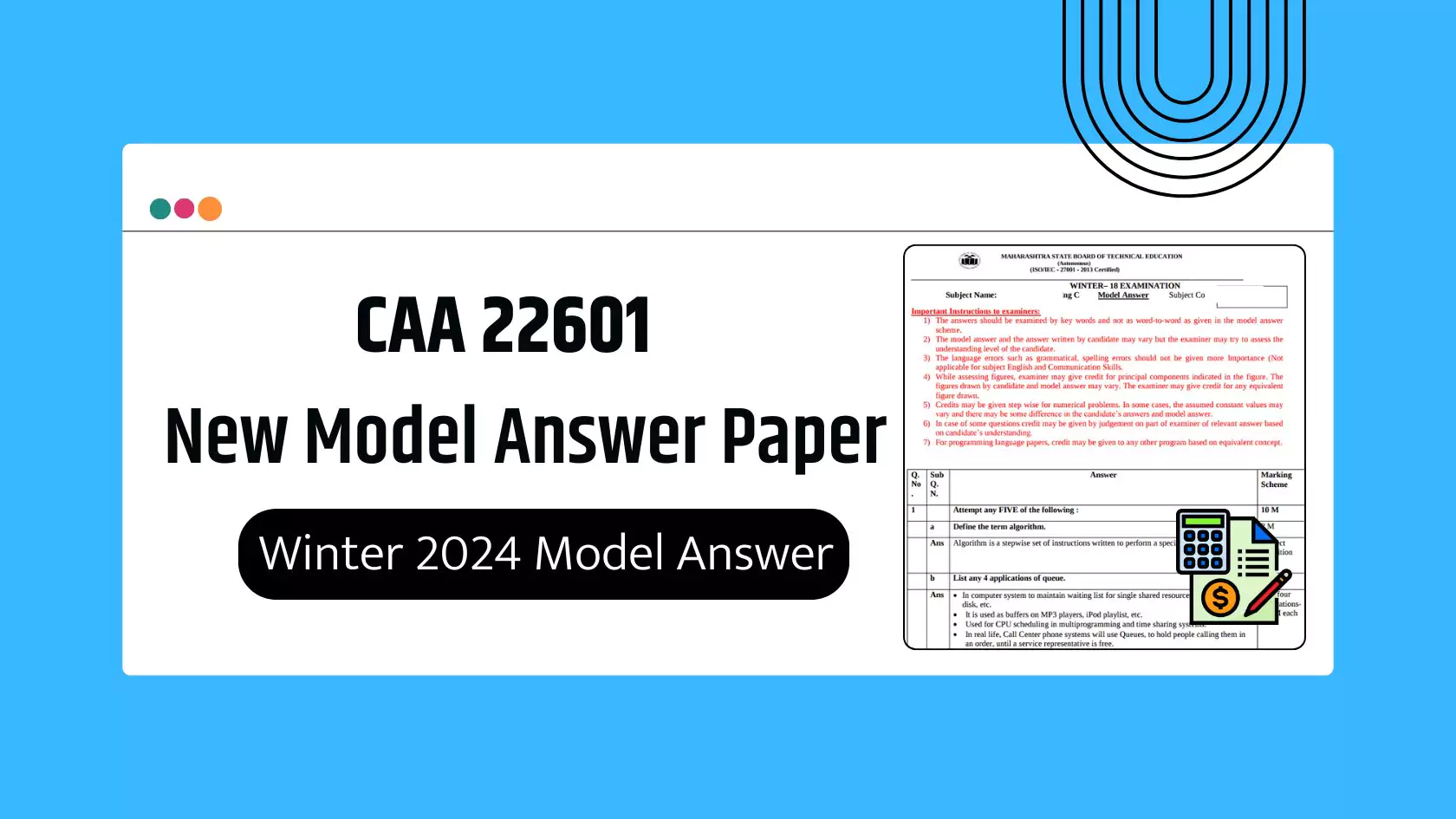 CAA 22601 MSBTE Summer & Winter 2024 Model Answer Papers