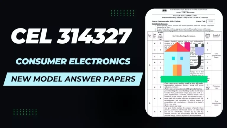 CEL 314327 MSBTE Summer 2025 Model Answer Paper