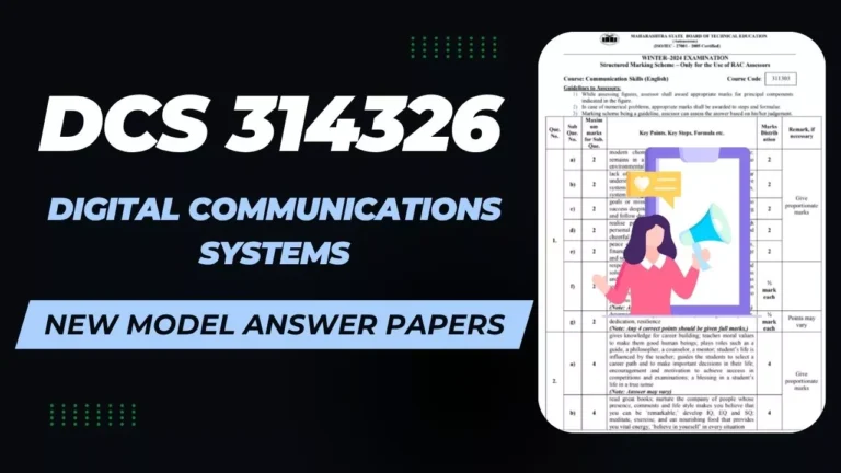 DCS 314326 MSBTE Summer 2025 Model Answer Paper