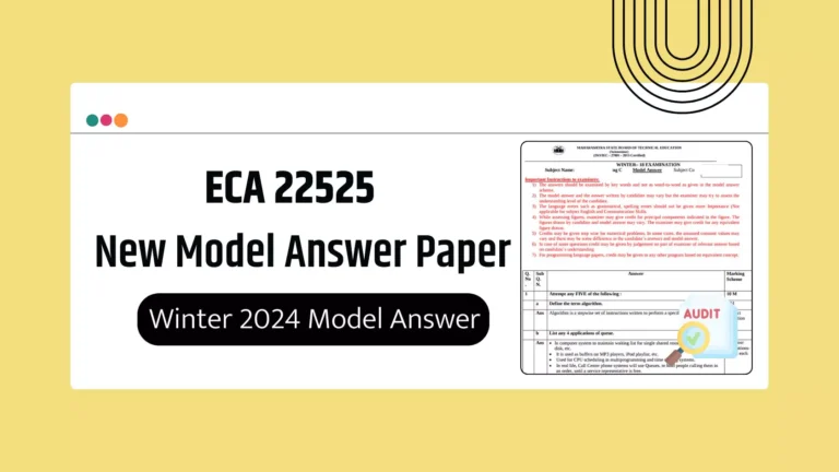 ECA 22525 MSBTE Summer & Winter 2024 Model Answer Papers