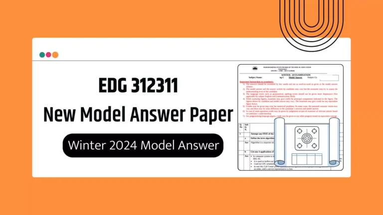EDG 312311 MSBTE Summer 2024 & Winter 2024 Model Answer Papers