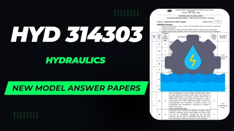 HYD 314303 MSBTE Summer 2025 & Winter 2024 Model Answer Papers