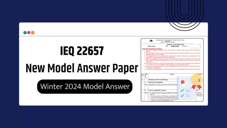 IEQ 22657 MSBTE Summer & Winter 2024 Model Answer Papers