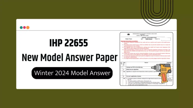 IHP 22655 MSBTE Summer & Winter 2024 Model Answer Papers