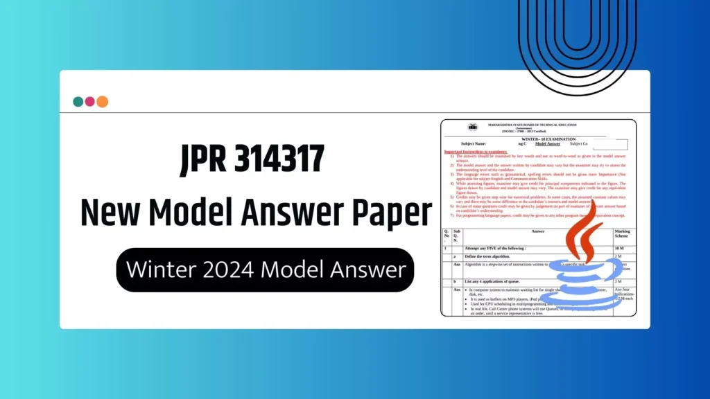 JPR 314317 MSBTE Summer 2024 & Winter 2024 Model Answer Papers