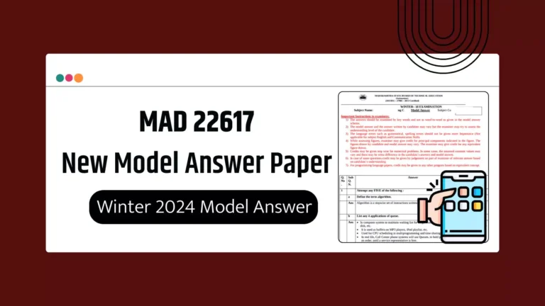 MAD 22617 MSBTE Summer & Winter 2024 Model Answer Papers