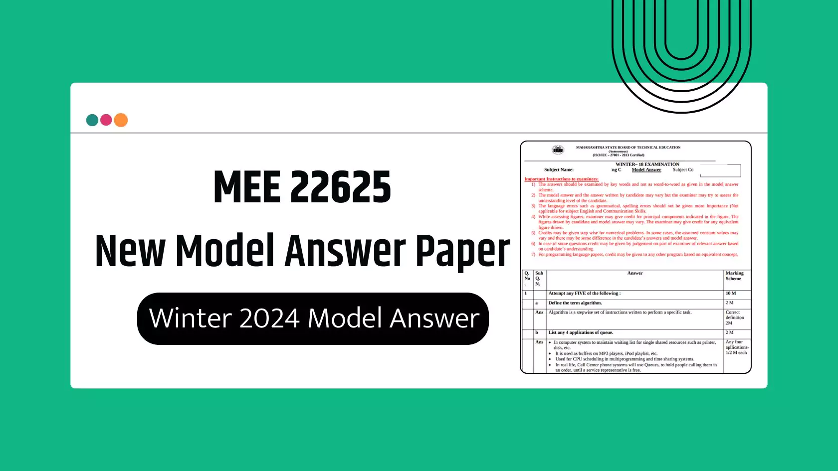 MEE 22625 MSBTE Summer & Winter 2024 Model Answer Papers