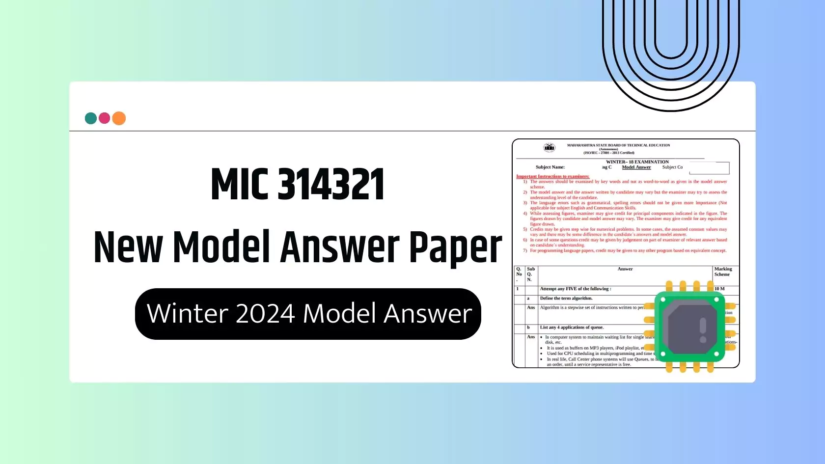 MIC 314321 MSBTE Summer 2024 & Winter 2024 Model Answer Papers