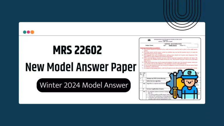 MRS 22602 MSBTE Summer & Winter 2024 Model Answer Papers