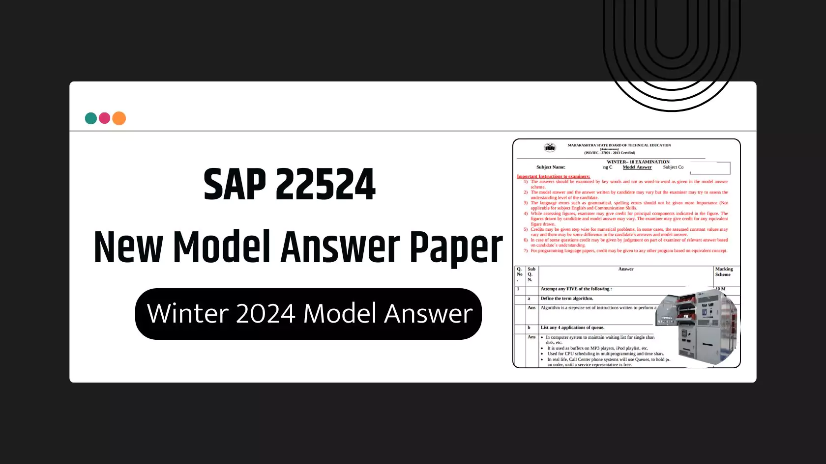 SAP 22524 MSBTE Summer & Winter 2024 Model Answer Papers