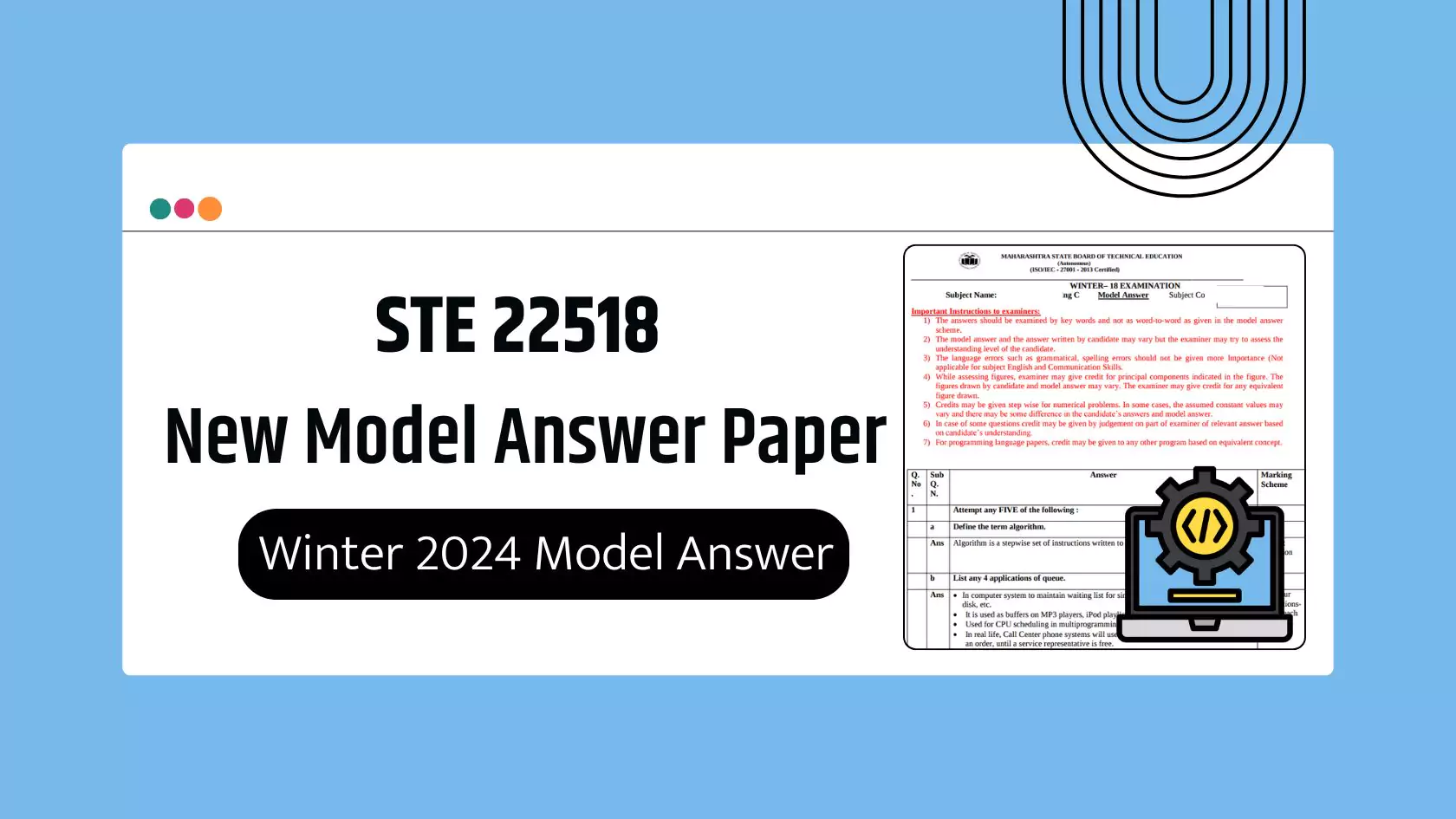 STE 22518 MSBTE Summer & Winter 2024 Model Answer Papers