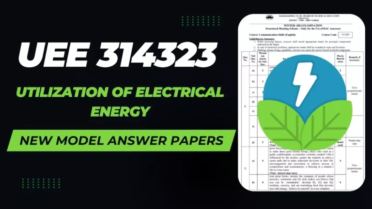 UEE 314323 MSBTE Summer 2025 & Winter 2024 Model Answer Papers