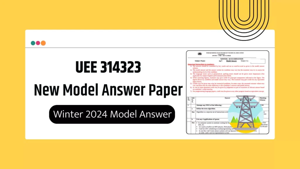 UEE 314323 MSBTE Summer & Winter 2024 Model Answer Papers
