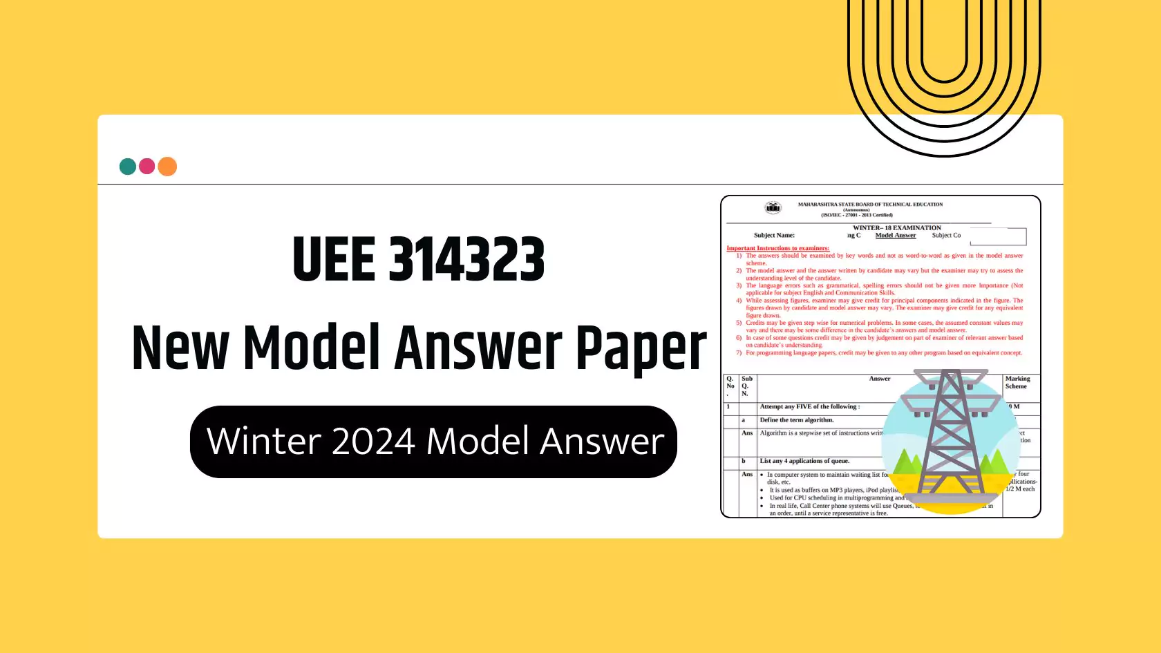 UEE 314323 MSBTE Summer & Winter 2024 Model Answer Papers