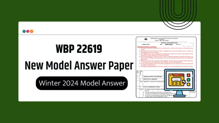 WBP 22619 MSBTE Summer & Winter 2024 Model Answer Papers