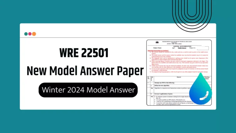 WRE 22501 MSBTE Summer & Winter 2024 Model Answer Papers