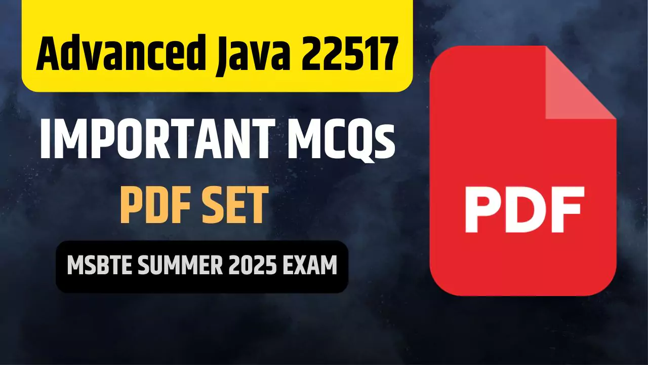 AJP 22517Â Important MCQs for MSBTE Online Exam