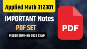 AMS 312301 Notes for MSBTE K Scheme Students