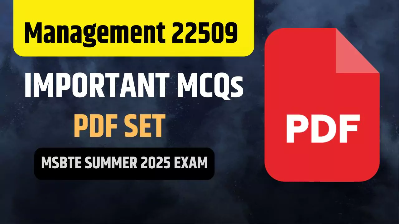 Management 22509 MCQ for MSBTE Online Examination