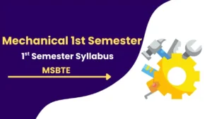 Mechanical 1st Semester MSBTE K Scheme Syllabus