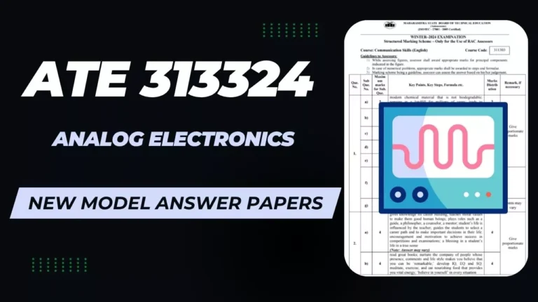 ATE 313324 New Model Answer Papers