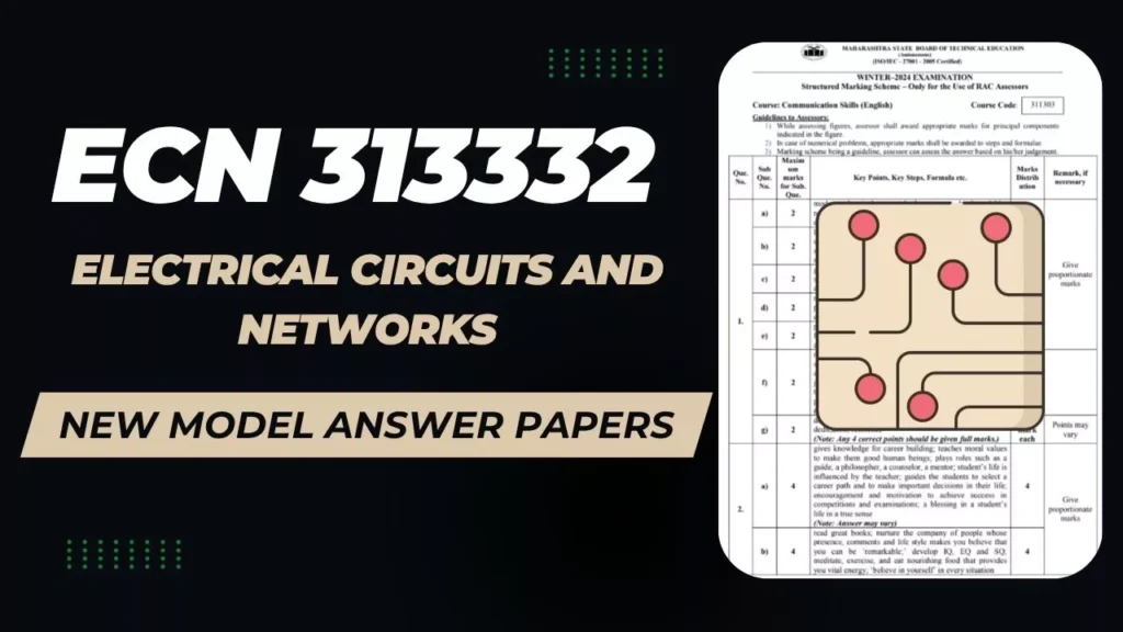 ECN 313332 MSBTE New Model Answer Papers
