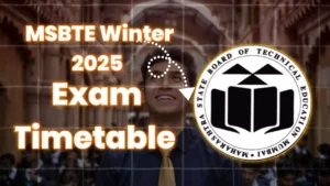 MSBTE Winter 2025 exam time table
