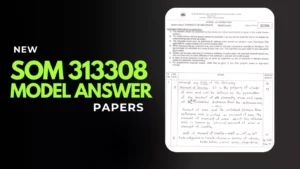 SOM 313308 Strength of Materials New Model Answer Papers