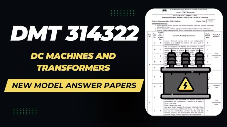 DMT 314322 New Model Answer Papers K Scheme